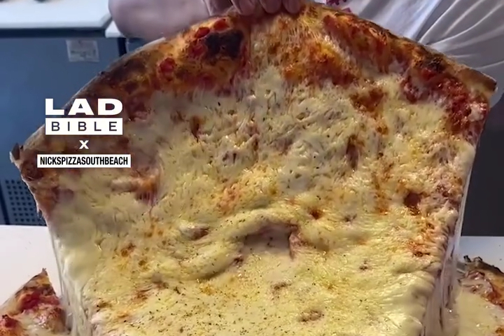 Extremely Cheesy Giant Pizza Slice